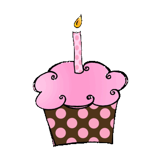 happy birthday cupcake gif