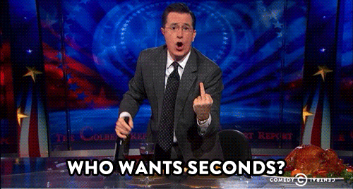 Stephen colbert the colbert report thanksgiving GIF on GIFER - by Anarardred