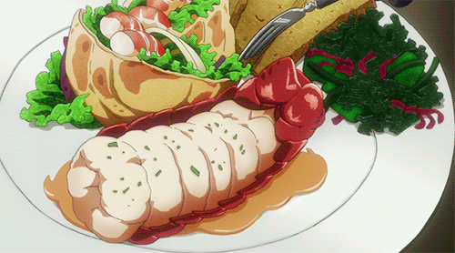 Anime food lobster vegetables GIF on GIFER - by Doomcaster