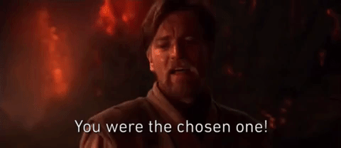 You were the chosen one revenge of the sith star wars GIF on GIFER ...