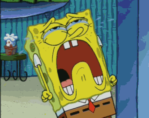 Spongebob Meme Sad Crying Tears Scared Run GIF