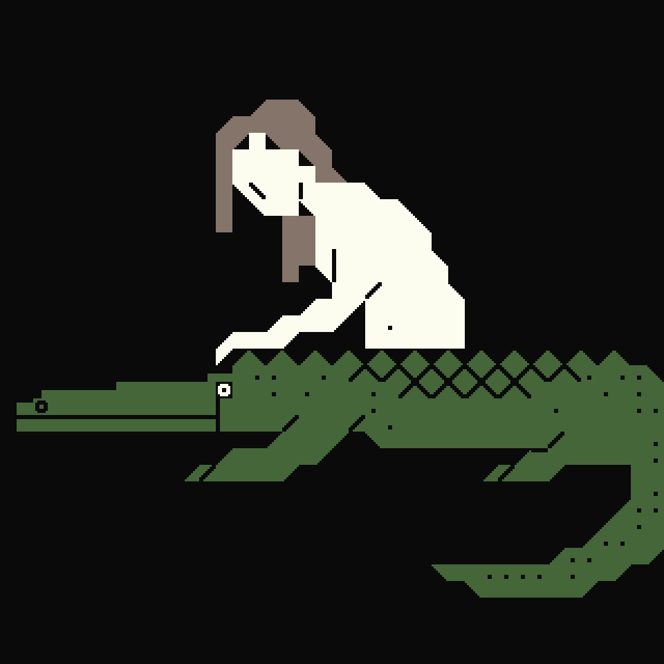 Petscii crocodile 8bit GIF on GIFER - by Morne