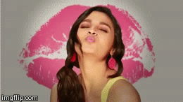 Image result for bollywood flying kissing gif