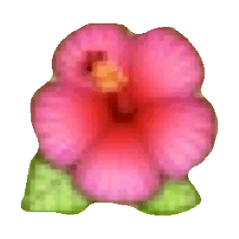 Hibiscus emoji transparent GIF on GIFER - by Ishnron