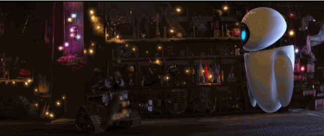 Wall e and eve walle love GIF on GIFER - by Perana
