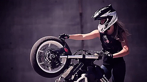 Moça moto garota GIF en GIFER - de Kajitaxe