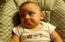 sad baby face animated gif
