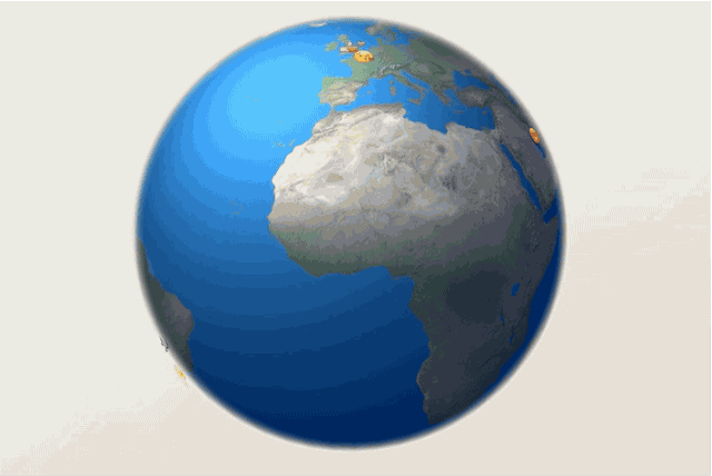 GIF rotating spinning earth - animated GIF on GIFER - by Bulv
