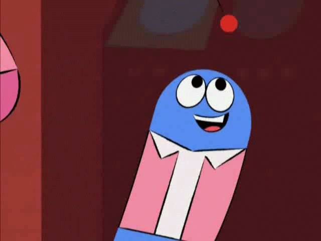 On this animated GIF: bloo, fosters home for imaginary friends