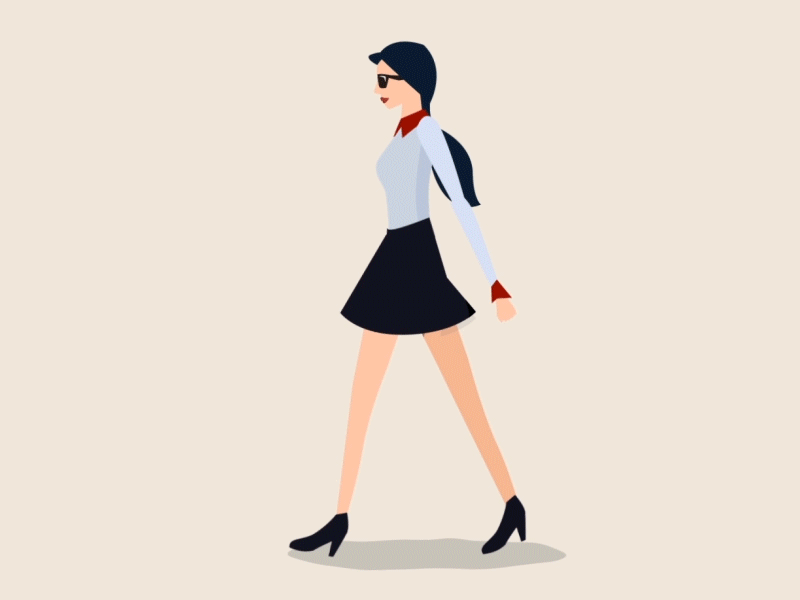 Animated gif of a woman with blonde hair walking in heels - wide 3