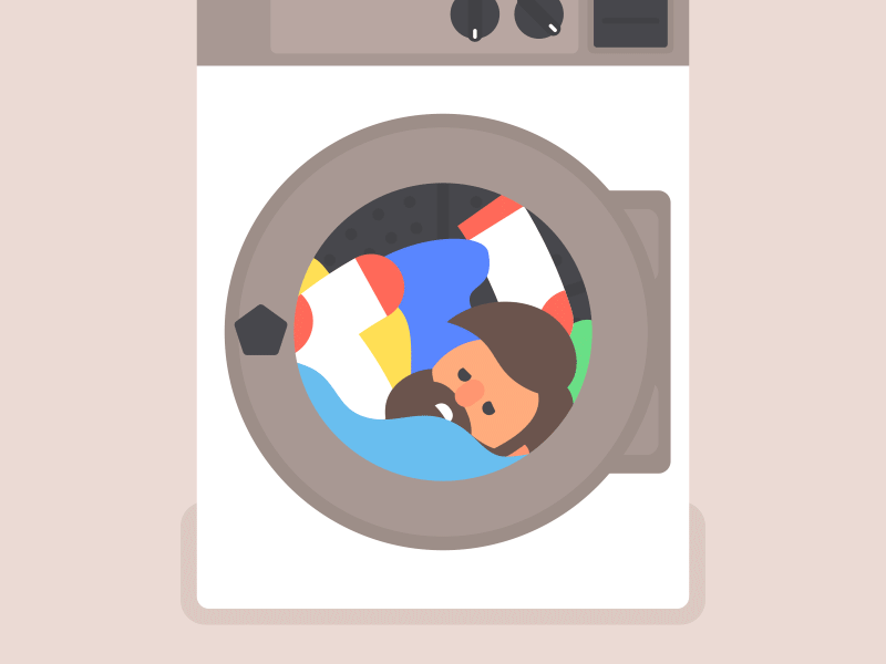 Washing machine laundry perfect loop GIF on GIFER - by Burilv