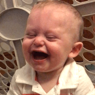 evil baby laugh gif