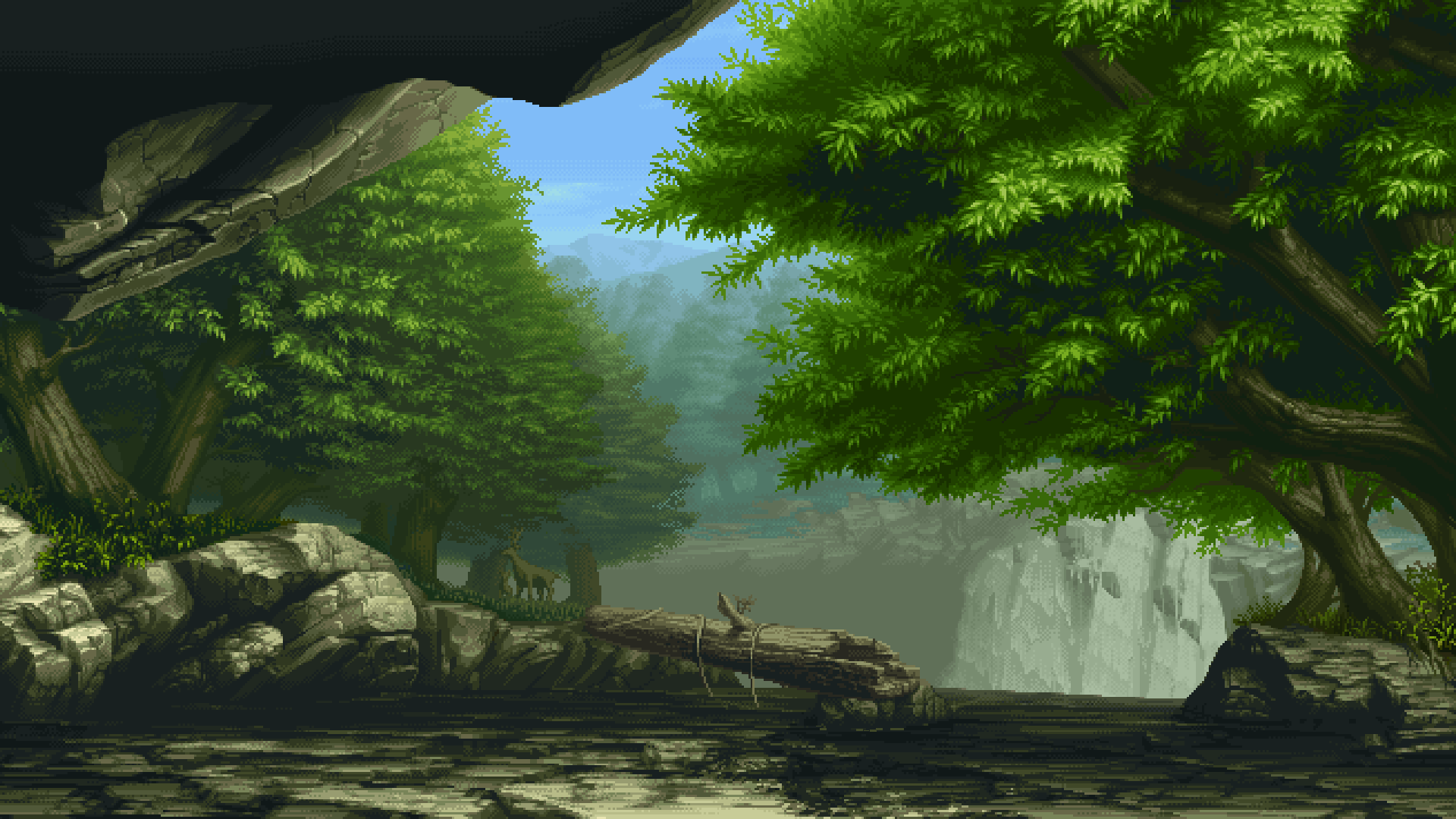 Forest Landscape Waterfall GIF On GIFER By Snowscar