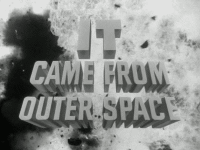 Image result for outer space movie 1950s  gif