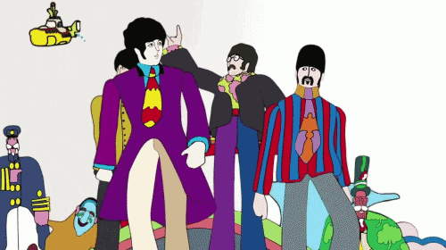 Animated GIF yellow submarine, share or download. 