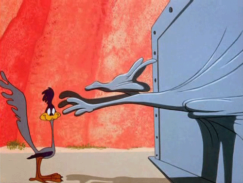 Wile E Coyote And Roadrunner Gif
