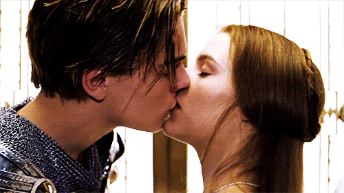 Image result for romeo and juliet 1996 kiss gif