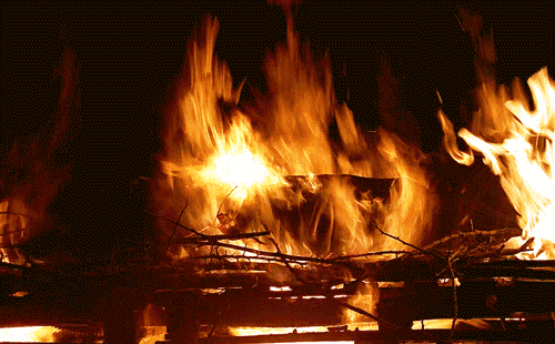 burning flame gif