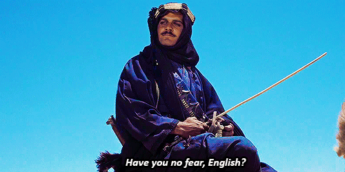 Resultado de imagem para lawrence of arabia omar sharif gif