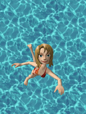 Ilustrao girl swimming GIF - Pesquisar em GIFER