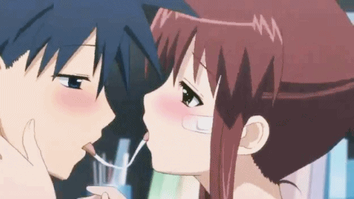Beijos animes gif