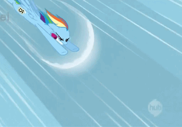 rainbow dash flying fast gif