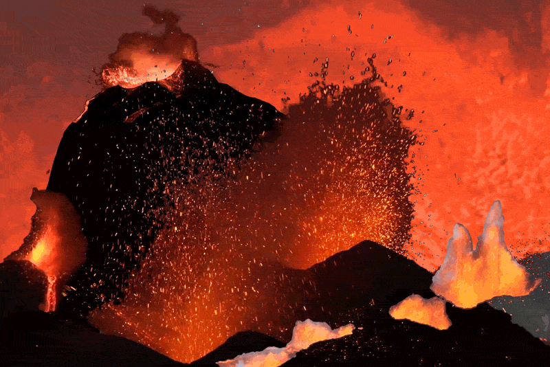 dormant volcano clipart gif