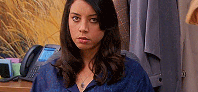 April Ludgate Reacts to Aubrey Plaza's MTV Movie Awards Stage Crashing  in GIFs