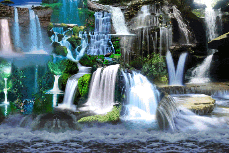 Waterfall landscape nature GIF on GIFER - by Andromawyn