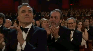 Хлопает глазами песня. Ди Каприо аплодирует. Дэниел Дэй-Льюис аплодисменты. Аплодисменты Оскар. Гифка аплодисменты.