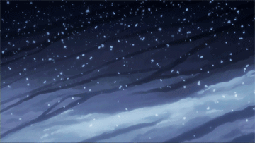anime snow scenery gif