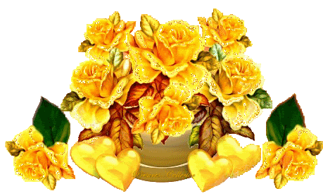 Free Png Download Gifs Et Tubes Fleurs - Animated Gif Yellow Roses