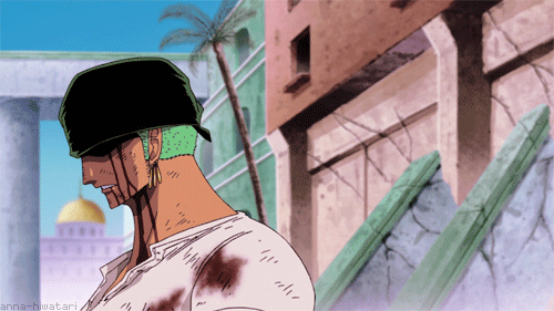 zoro scary face on Make a GIF