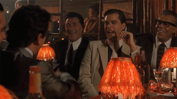 GIF henry hill goodfellas laughing - animated GIF on GIFER - by Kesar
