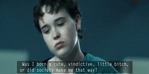 Hard candy ellen page shrug GIF on GIFER - by Nuadardred