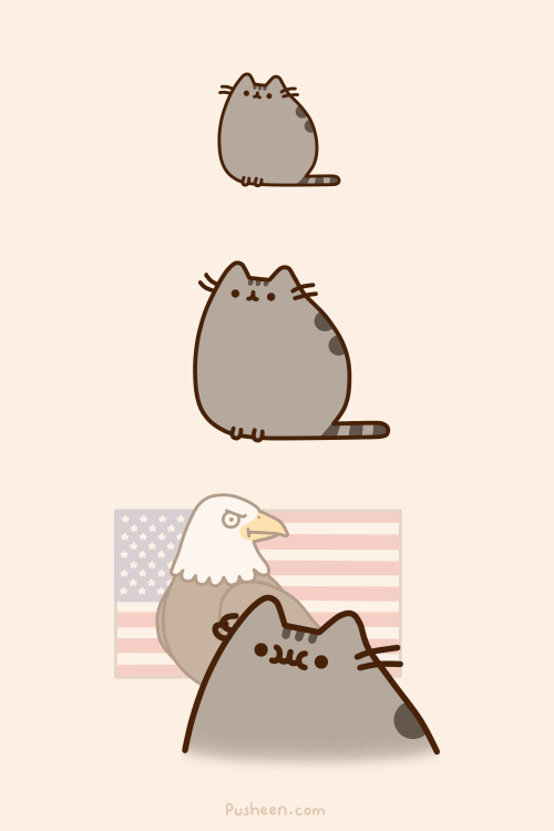 Pusheen neko happy 4th of july GIF on GIFER by Moongrove