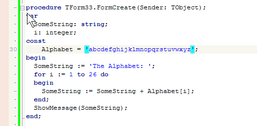 Some string. FORMCREATE В Делфи где находится. Код программы гиф. Кодинг в блокноте. DELPHI пример кода.