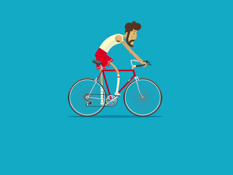Почему в анимации велика роль художника. Велосипед гиф. Езда на велосипеде анимация. Анимашки велосипедист. Велосипедист gif.