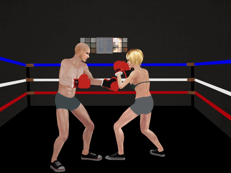 Buchikome high kick. Пиксельная игра про боксера. Ballbusting бокс. Файтин. Борьба мужчины и женщины.