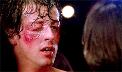 Image result for rocky balboa face after fight