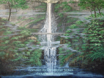 Waterfall cascade wasserfall GIF on GIFER - by Yomuro