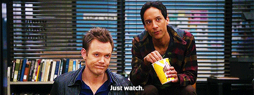 Image result for eating and watching gif