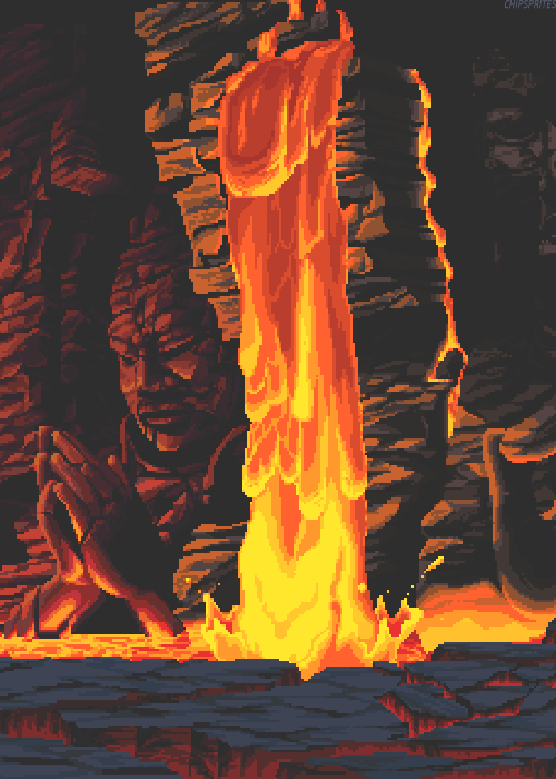 Ad gif. Костер в аду. Лава gif.