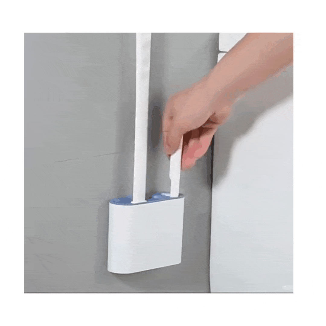▷ Chollo Set x2 Escobillas de silicona para el baño con soporte