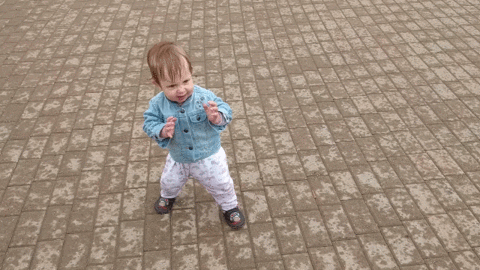 Toddler walking like a boss GIF on GIFER - by Malandis