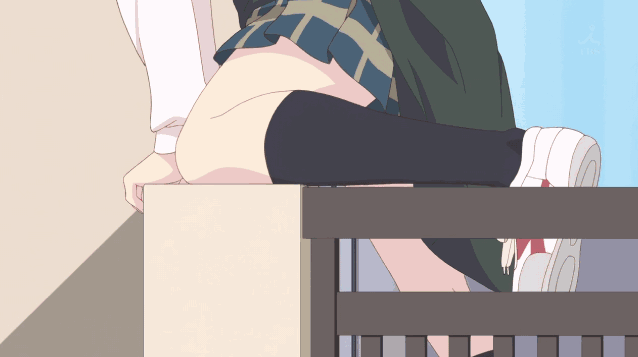 Anime fat guy jumps out window