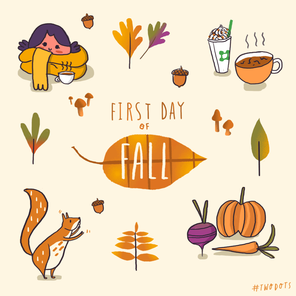 First day of fall two dots cae GIF on GIFER - by Lightshaper
