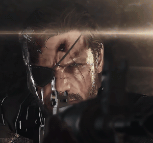 Metal gear gif. Фантомная сигара MGS 5. MGS V big Boss gif