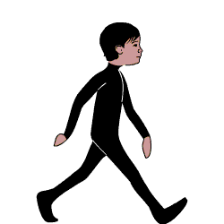 Featured image of post Walking Boy Gif Young boy walking away with suitcase