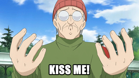 Kiss me anime kiss GIF on GIFER - by Batius